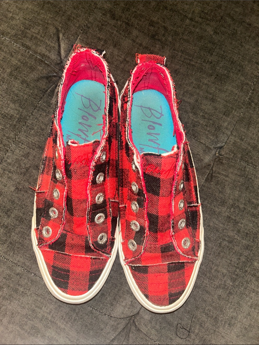 Blowfish Buffalo Plaid Slip-On Sneakers